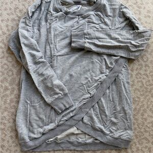 Seraphine Gray Nursing Wrap Sweatshirt